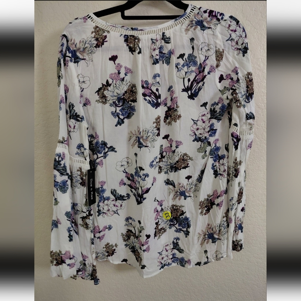 Doe & Rae X Revolve LS Floral Blouse Sz M NWT - Picture 6 of 15